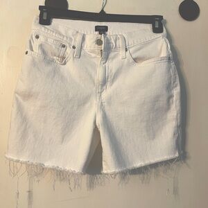 J Crew White Denim Cutoff Shorts